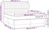 vidaXL Boxspringbett mit Matratze Rosa 180x200 cm Samt 3129350 Bild 2