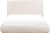 Bett mit Stauraum CAMPAGNE Stoff Hellbeige 160 x 200 cm Bild 4