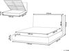 Bett mit Stauraum CAMPAGNE Stoff Hellbeige 160 x 200 cm Bild 3