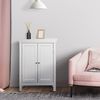 Teamson Home Stratford Badezimmerbodenschrank weiße ELG-676 mit 2 Regalen Bild 4