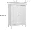 Teamson Home Stratford Badezimmerbodenschrank weiße ELG-676 mit 2 Regalen Bild 3