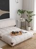 Dmora - 2-Sitzer SchlafsofaDysnomia, Verwandelbares Sofa, Lineare Stoffstruktur, Schlafsessel mit Stauraum, 120x75 h79 cm, Weiß Bild 5