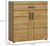Schuhschrank >CORTINA< in Grandson Eiche Dekor - 92,8x100,2x38 (BxHxT) Bild 3