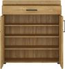 Schuhschrank >CORTINA< in Grandson Eiche Dekor - 92,8x100,2x38 (BxHxT) Bild 4