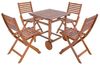 Gartenmöbelset Ancarano 5-tlg. Akazienholz FSC®-zertifiziert [en. casa] Bild 2