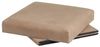 Faltbarer Sitzsack aus MDF und Stoff in Taupe Bild 3