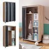 Kleiderschrank Doros Sonoma 100 x 168 cm offen, mit Rollen Vicco Bild 4