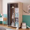 Kleiderschrank Doros Sonoma 100 x 168 cm offen, mit Rollen Vicco Bild 2