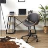 Home Deco Factory HD6601 Reno Stuhl auf Rollen, Möbel, Bürostuhl, komfortabel, Metall/Eisen, Schwarz, 51 x 51,5 x 77 cm Bild 2