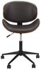 Home Deco Factory HD6601 Reno Stuhl auf Rollen, Möbel, Bürostuhl, komfortabel, Metall/Eisen, Schwarz, 51 x 51,5 x 77 cm Bild 4
