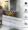 MENGH Balkon Sichtschutz Ohne Bohren Wind-und UV-Schutz, 160g/m², Mit Montagezubehör, 100% Polyester, für Balkon geländer,Terrasse & Garten - Anthrazit 120x550 cm Bild 2