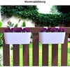 Engelland Blumenkasten Blumentopf zum Hängen (Vorteils-Set, 2 St, Fassungsvermögen je Topf 5,5 Liter), UV-Beständig, Frostbeständig, Wasserauffangschalen Bild 3