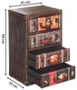 Kobolo Regal Kommode TAIO aus MDF mit bedrucktem Kunstleder Bild 3