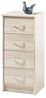 Stella Trading Kommode mit Schubladen, Eiche Sonoma Nachbildung, BxHxT 38 x 86 x 35 cm Bild 3
