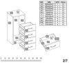 Stella Trading Kommode mit Schubladen, Eiche Sonoma Nachbildung, BxHxT 38 x 86 x 35 cm Bild 2