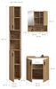 Badezimmer-Set >Mone< in artisan oak - 105x192x30cm (BxHxT) Bild 2