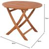 Tisch Stockholm aus geöltem Eukalyptus-holz FSC 100% Bild 3