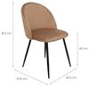 Dmora Stuhl Stinson Beige 4er-Set, Belastung bis 120 kg Bild 2