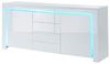 BAÏTA Sideboard mit LED, Holz, Länge 170 cm, Weiß Bild 5