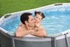 Bestway 5614A 3668 l Gerahmter Pool Erwachsener & Kind Grau Weiß 26,7 kg Bild 3