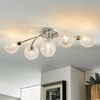 Lindby Deckenleuchten Ticino, Metall, Chrom IP20, 5 x 3 W LED Bild 2
