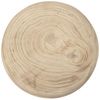 Spetebo Blumenhocker Holz Pflanzenständer natur mit 3 Beinen - 32 cm (Anzahl, 1 St, Stück), massive Holzplatte mit Metall Gestell Bild 4