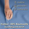 STUDIO Spannbettlaken Frottee, viele Größen, Baumwolle, weich & kuschelig, OEKO-TEX 100, Baumwolle, Frottee, Gummizug: rundum, (1 Stück), 90x200 cm Bettlaken Spannbetttuch bis 25 cm Höhe - Mittelblau Bild 5