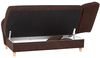 Selma Recamiere mit Armteil rechts klappbar Veloursstoff Braun Buche Natur Bild 4