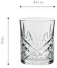 ECHTWERK Whiskyglas Tumbler Set ca. 330ml, 4-tlg, Glas, mit Schliffoptik und Reliefstruktur Bild 2