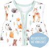 TupTam Ganzjahresschlafsack 2.5 TOG wattiert ärmellos Baby Schlafsack OEKO-TEX, Farbe: Lichtung Reh Bär Eule Igel Fuchs, Größe: 80-86 Bild 4