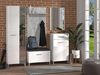 Schuhschrank >Cacak< in Weiß - 58x101,5x35cm (BxHxT) Bild 2