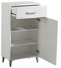 Schuhschrank >Cacak< in Weiß - 58x101,5x35cm (BxHxT) Bild 5