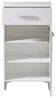 Schuhschrank >Cacak< in Weiß - 58x101,5x35cm (BxHxT) Bild 3