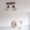 Deckenleuchte, Holz, Spot verstellbar, H 17 cm, GEARWOOD Bild 2