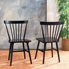 SAFAVIEH Set of 2 Wooden Dining Chairs, in Black Bild 2