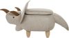 Beliani Animal pouffe with storage gray TRICERATOPS Bild 4