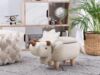 Beliani Animal pouffe with storage gray TRICERATOPS Bild 2