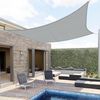SUNNY GUARD Sonnensegel Rechteckig 3x5 m Wasserdicht Sonnenschutz Wetterschutz Segel Baldachin UV Schutz für Balkon Terrasse Garten, Hellgrau Bild 2