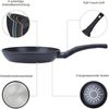 RESTO Kitchenware Bratpfanne Sagitta, Pfanne antihaftbeschichtet - non stick frying pan, Aluminium (1-tlg), mit einem ergonomischen, weichen Griff mit Hängeschlaufe Bild 3