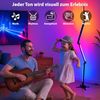 Northpoint LED Stehlampe RGB Faltbar Digitale LEDs 178cm hoch Wandleuchte Musik Timer Bild 5