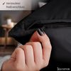 Cozyor Bettwäsche extra dick, weich, top Reissverschluss 135x200 155x200 155x220 200x200, Mikrofaser, 2 teilig, schwarz Eclipse, Bettbezug + Kissenbezug 40x80, für Allergiker, weich Bild 4