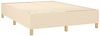 vidaXL Boxspringbett mit Matratze Creme 140x200 cm Stoff, Härtegrad: H2 [3142502] Bild 4