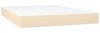 vidaXL Boxspringbett mit Matratze Creme 140x200 cm Stoff, Härtegrad: H2 [3142502] Bild 5
