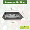 Centi Blumentopfuntersetzer LARA Untersetzer 40x40, für Pflanzkübel Bild 2
