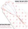 Mama Cheetah Baby-Schlafsack, 2,5 Tog, Winter-Baby-Schlafsack mit 2-Wege-Reißverschluss, Bio-Baumwolle, Wickeltuch, Übergang, tragbare Decke für Jungen, Mädchen, Kleinkinder, 18–24 Monate Bild 4