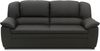 DOMO. collection Sofa 100 018, 2-Sitzer Couch aus Kunstleder, 2er Polstergarnitur, Polstersofa 159 x 92 x 89 cm (BxTxH), schwarz Bild 3