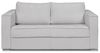 Vente-unique - LORETO Sofa Stoff Grau - B 223 cm95 cm x H 90 cm x L 195 cm Bild 5