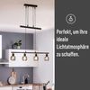 näve Pendelleuchte Fumoso, ohne Leuchtmittel, Leuchtmittel wechselbar, 4er Pendelbalkenleuchte,excl. 4x E14 max. 40 W,Glas: dunkel getönt Bild 3