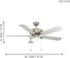 EGLO LED Deckenleuchte BALLINA Deckenventilator, Ventilatorfunktion, Leuchtmittel wechselbar, Deckenlampe, Ventilator mit Licht, Zugkette, Wendeflügel, Ø 132cm Bild 3