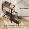 HOMCOM Beistelltisch (Sofatisch, 1-St, Couchtisch), Schmaler Beistelltisch mit Ladestation Bild 5